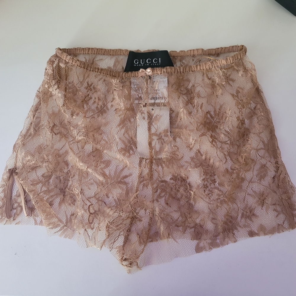 Lace Gucci Nude Shorts